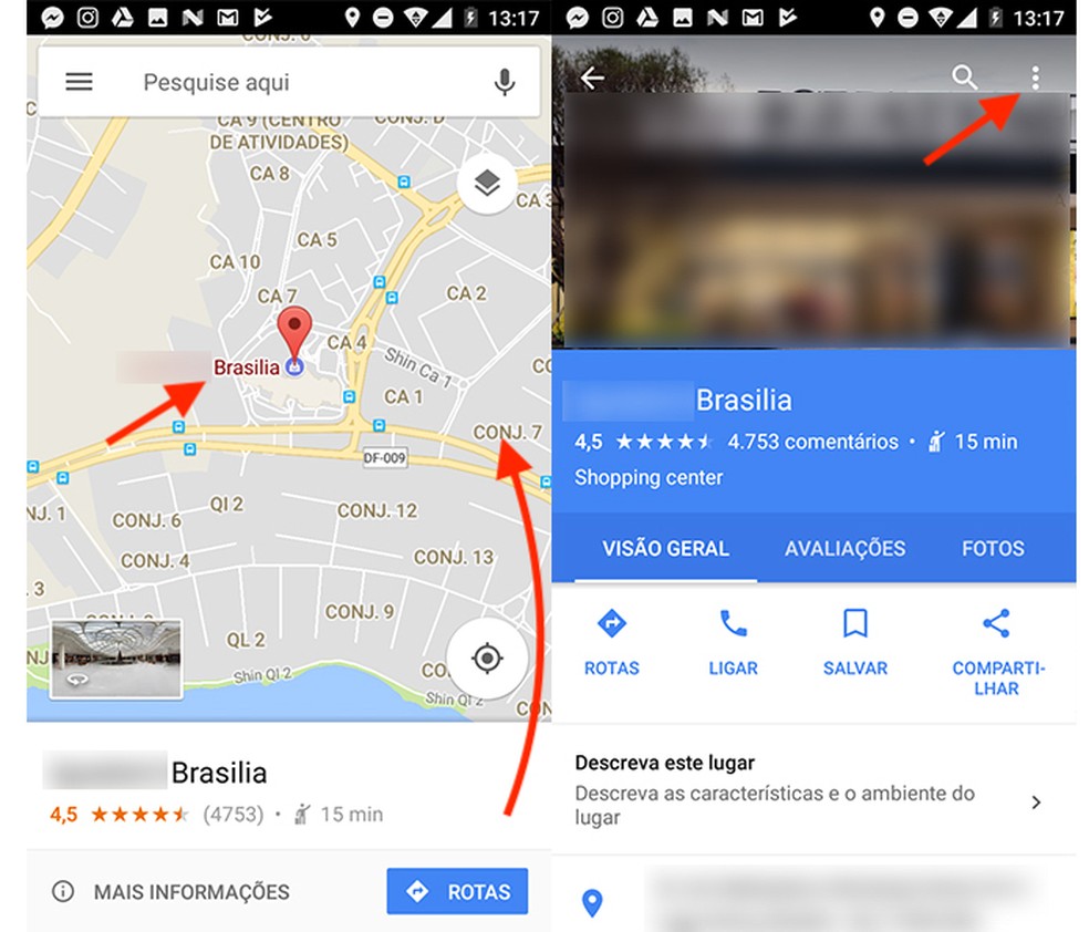 Como salvar imagens do Google Maps