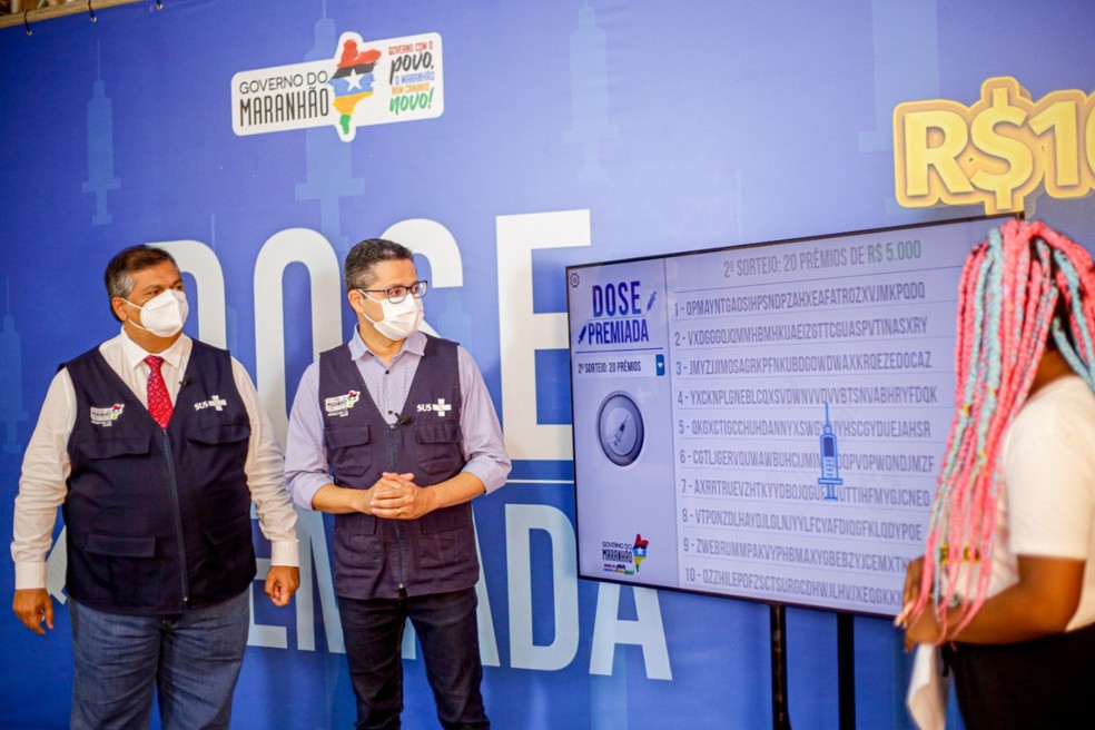 Dose premiada: veja quem ganhou o prêmio de R$ 10 mil por tomar a segunda dose da vacina no Maranhão — Foto: Divulgação