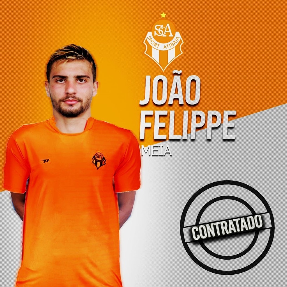 João Felippe é anunciado pelo Atibaia — Foto: Divulgação/Sport Club Atibaia