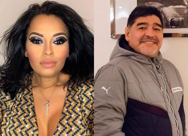 Ariadna Arantes e Diego Maradona (Foto: Reprodução/Instagram)