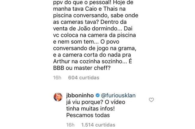 Boninho falou sobre vídeo da família de Caio Afiune (Foto: Reprodução)