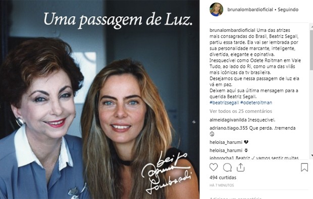 Bruna Lombardi (Foto: Reprodução/Instagram)