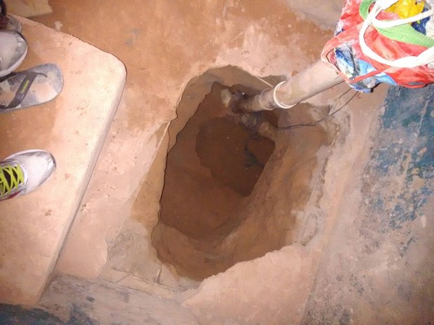 Escavação estava sendo feita na Ala 1, segundo a polícia (Foto: Arquivo pessoal)