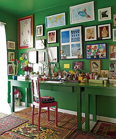 Verde total: a mesma cor pode ser usada na parede e nos móveis (Foto: Victor Affaro/ Editora Globo)