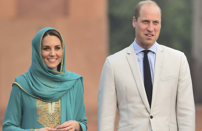Príncipe William e Kate Middleton em visita ao Paquistão (Foto: Reprodução/Getty)