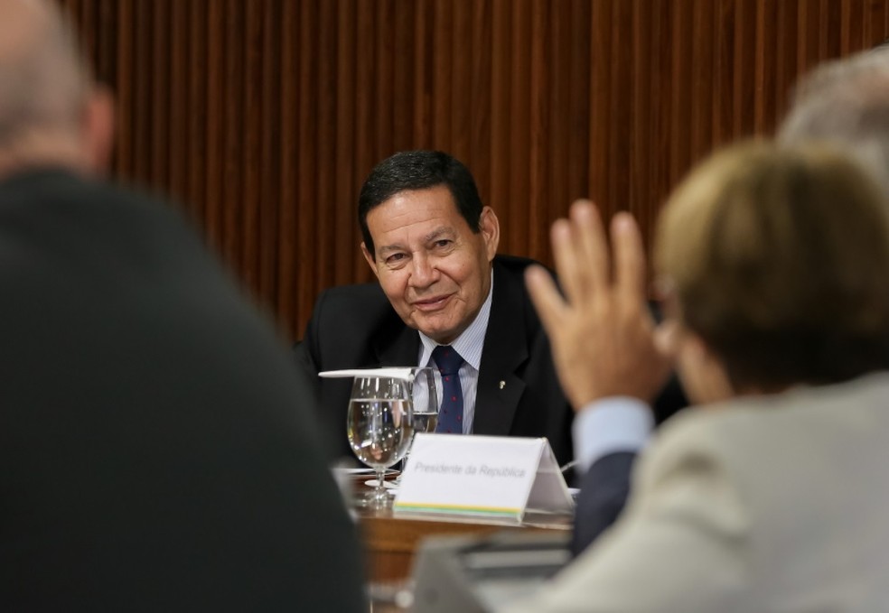 O vice-presidente da RepÃºblica, Hamilton MourÃ£o â Foto: Marcos CorrÃªa/PR