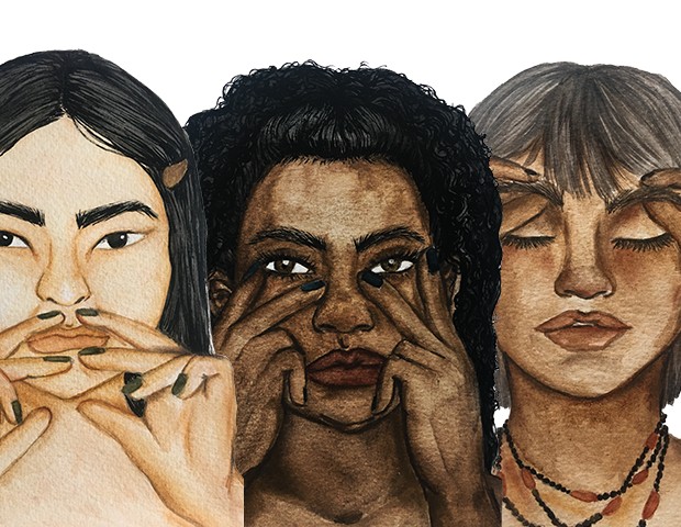 Massagem facial: aprenda as técnicas da especialista queridinha de Hollywood (Foto: Ilustração Gabriela Gomes/ Arte Mariana Simonetti)