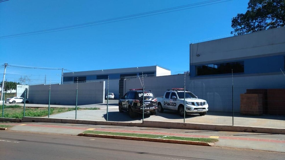 Nova sede da Dracco em Campo Grande (MS) — Foto: Polícia Civil/Divulgação