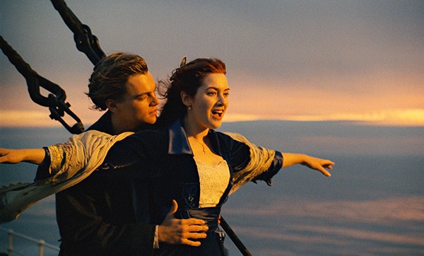 Leonardo DiCaprio e Kate Winslet em Titanic (1997) (Foto: Divulgação)