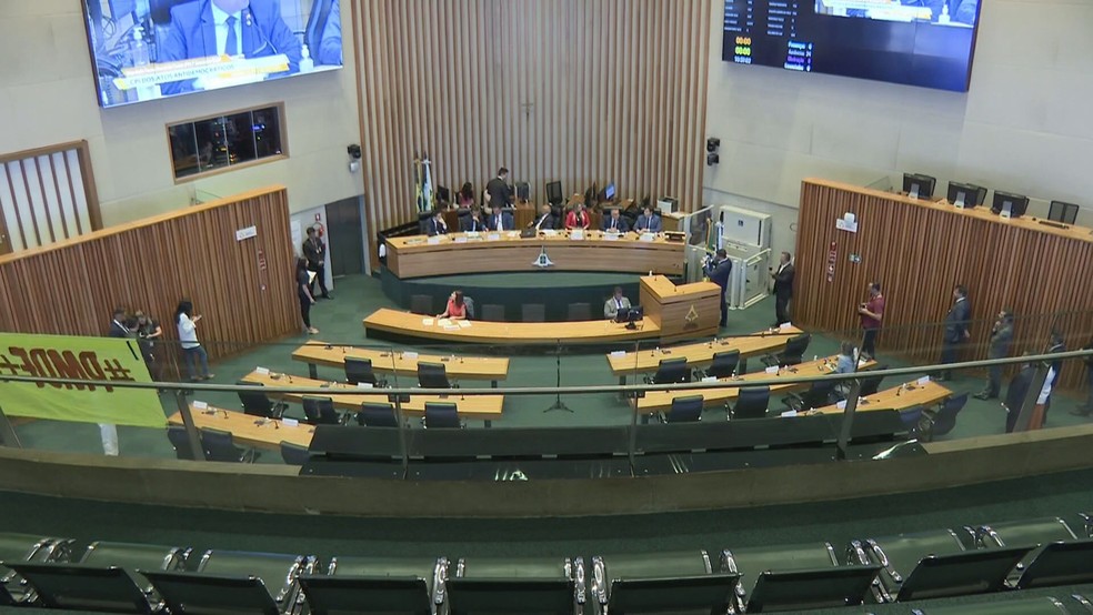 CPI dos Atos Antidemocráticos faz primeira reunião na CLDF — Foto: TV Globo/Reprodução
