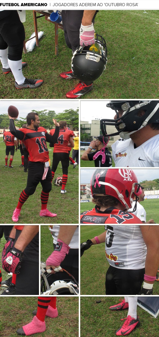 Fla x Timão no futebol americano repete NFL e adere ao Outubro Rosa