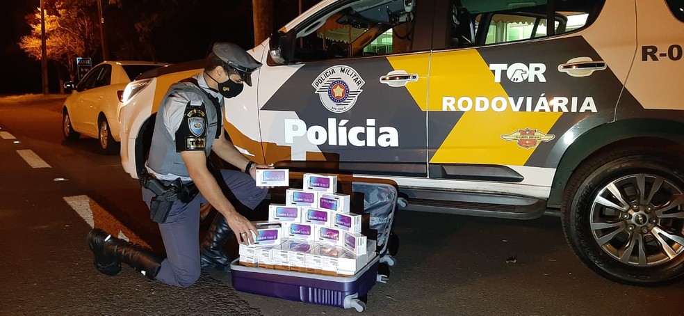 Celulares oriundos do Paraguai foram apreendidos — Foto: Polícia Rodoviária
