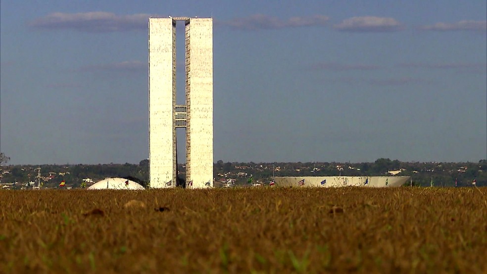 Em Brasília, chuva influencia o verde da vegetação — Foto: Reprodução/TV Globo