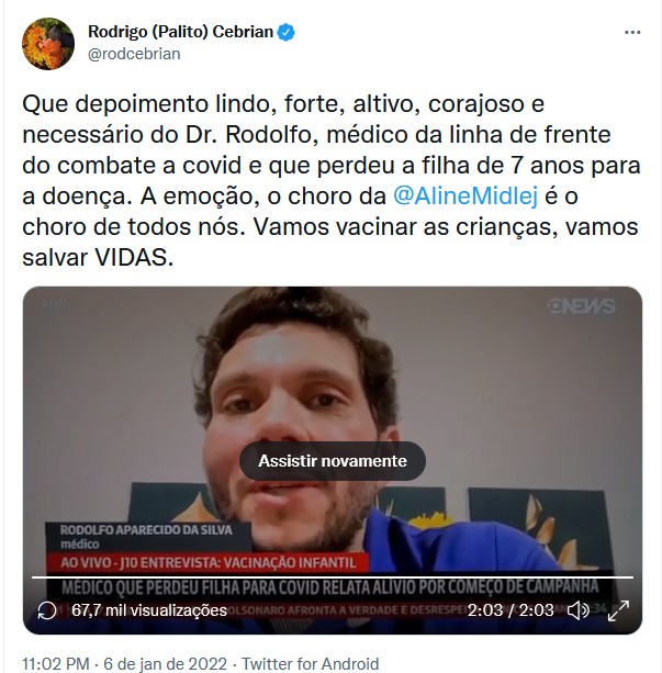 Jornalista da GloboNews se emociona por pai que perdeu filha para