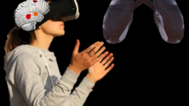 No grupo da realidade virtual, os participantes usaram óculos especiais e assistiram os pulmões de realidade virtual em 3D, enquanto respiravam atentamente (Foto: Os autores/Pexels)