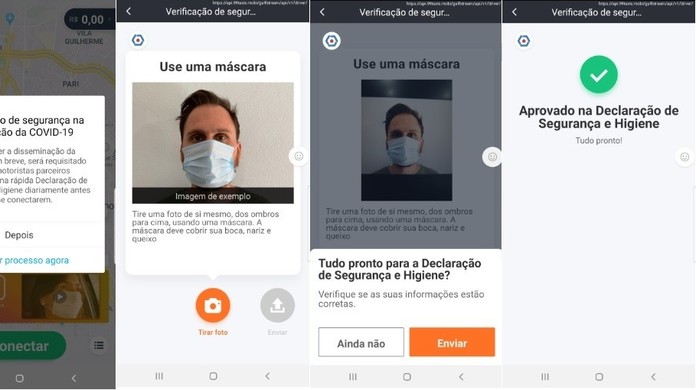 99 Implementa Tecnologia De Reconhecimento Para Verificar Se Motoristas Estao Usando Mascara Tecnologia G1