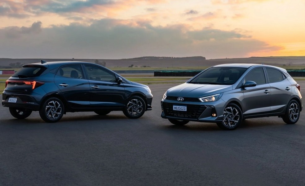 Hyundai HB20 ficou mais beberrão na linha 2023, mas figura no top 10 — Foto: Divulgação
