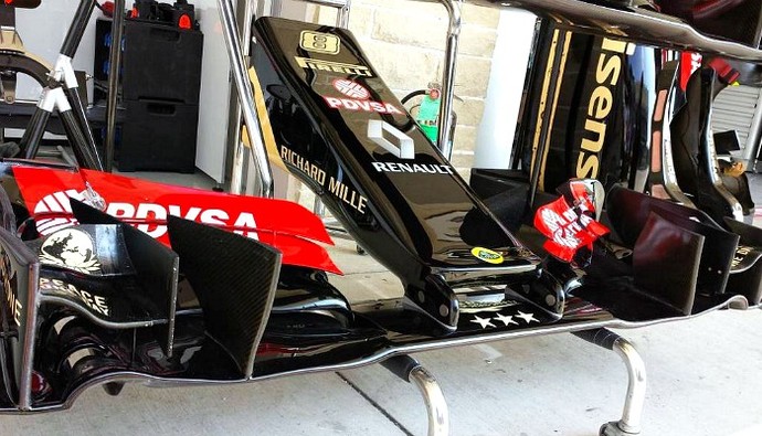 Novo bico da Lotus (Foto: Reprodução/Twitter) Novo bico da Lotus (Foto: Reprodução/Twitter)