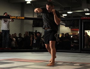 Cain Velásquez durante treino aberto para luta contra Júnior Cigano (Foto: Agência Getty Images)