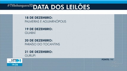 PRF faz leilão de 400 veículos apreendidos no interior do Tocantins; saiba mais
