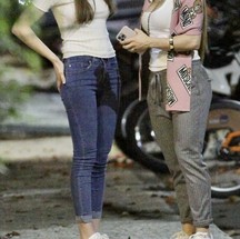 Aline Dahlen e Milena Requião — Foto: Foto: EXTRA