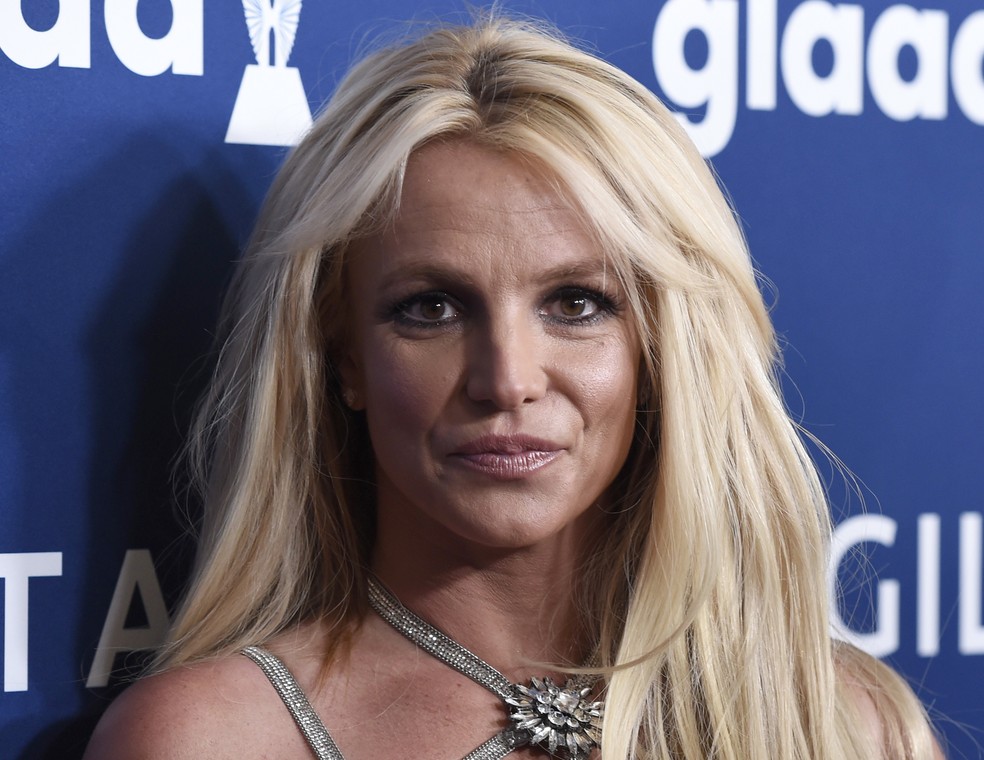 Britney Spears em foto de 2018 no prêmio Glaad Media, em Beverly Hills, California — Foto:  Chris Pizzello/Invision/AP, Archivo