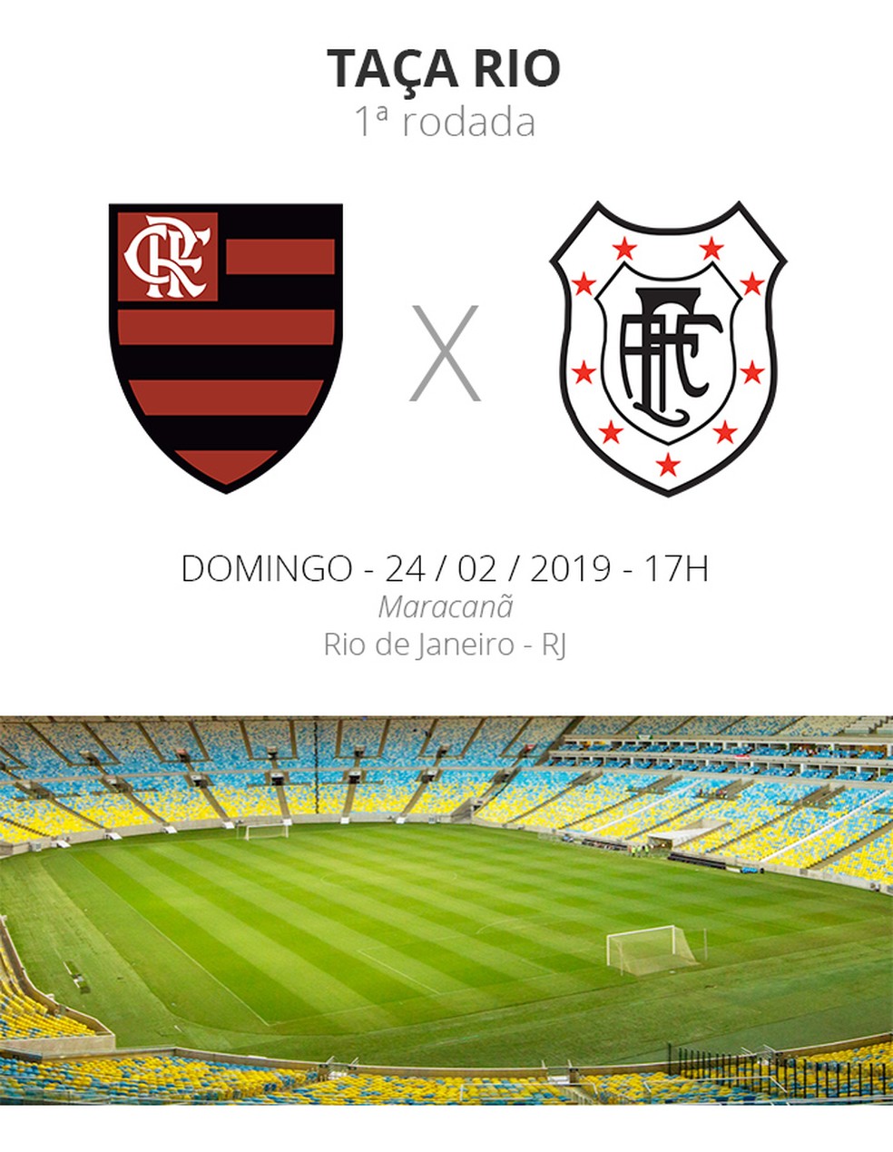 Ficha - Flamengo x Americano &mdash; Foto: Globo Esporte