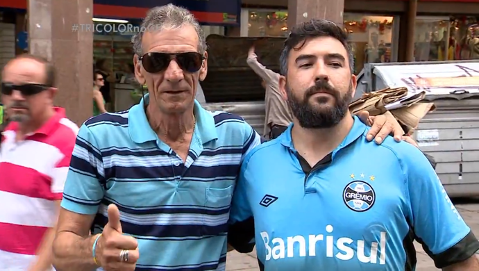 Sósia de Douglas impressiona torcedores em Porto Alegre
