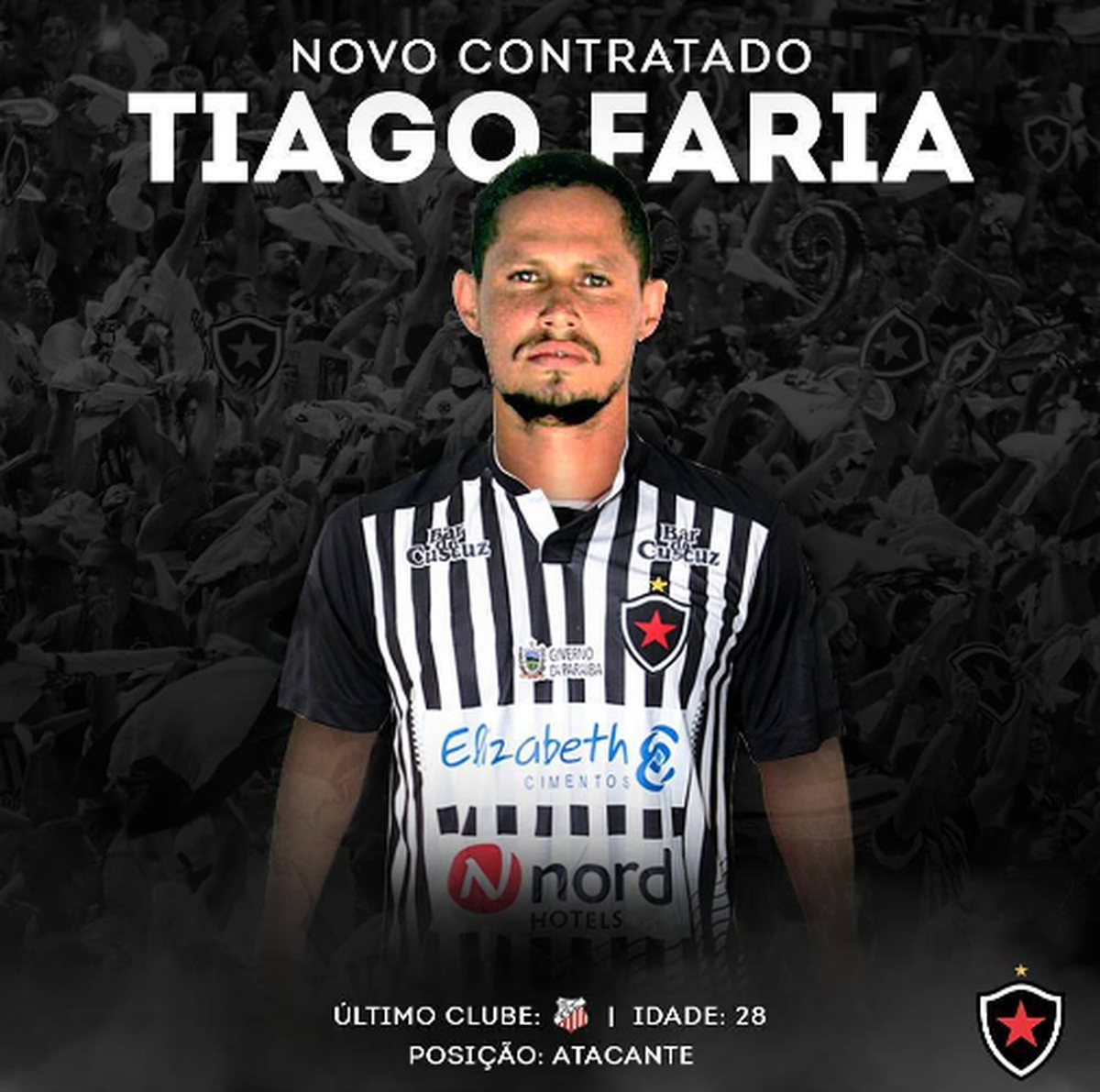 Novo atacante do Belo, Tiago Faria promete gols e se diz sedento por