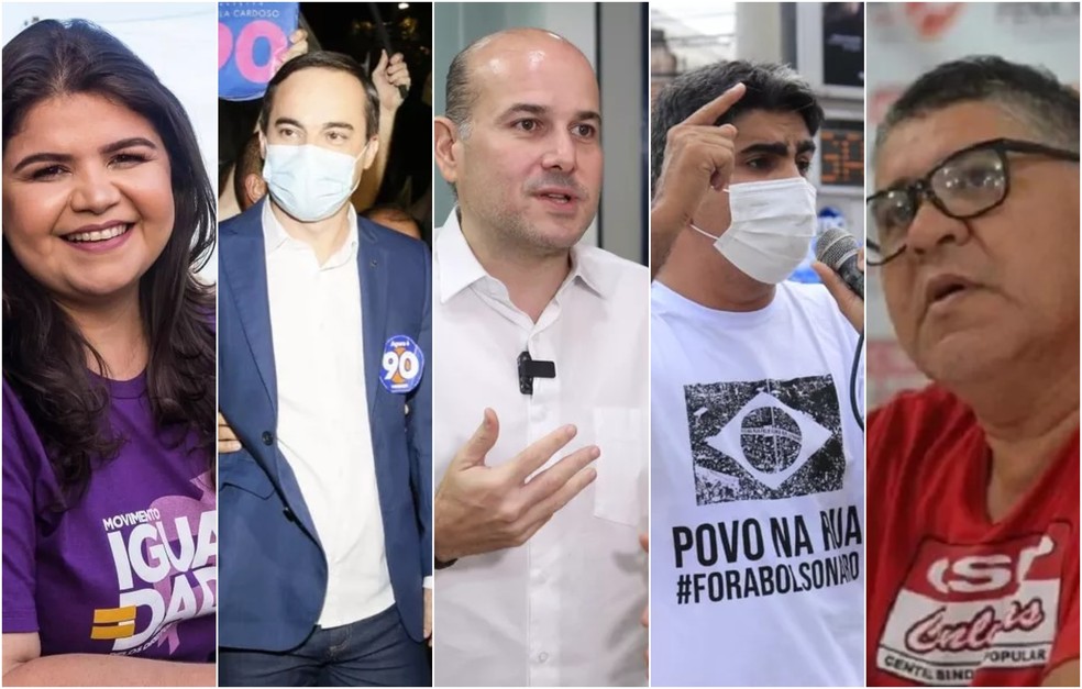 Candidatos ao Governo do Ceará nas eleições 2022 — Foto: Divulgação