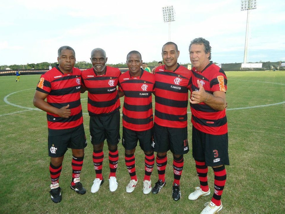 Marcelo Bujica jogou no Flamengo Master ao lado dos ídolos  (Foto: Marcelo Bujica/arquivo pessoal)