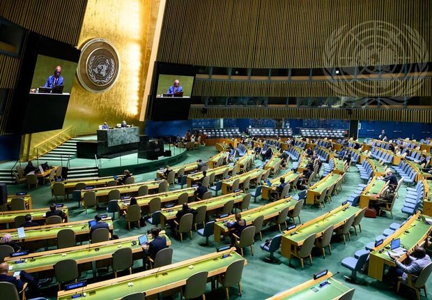 Reunião na ONU sobre a Declaração de Durban em setembro de 2021 (Foto: ONU / Divulgação)