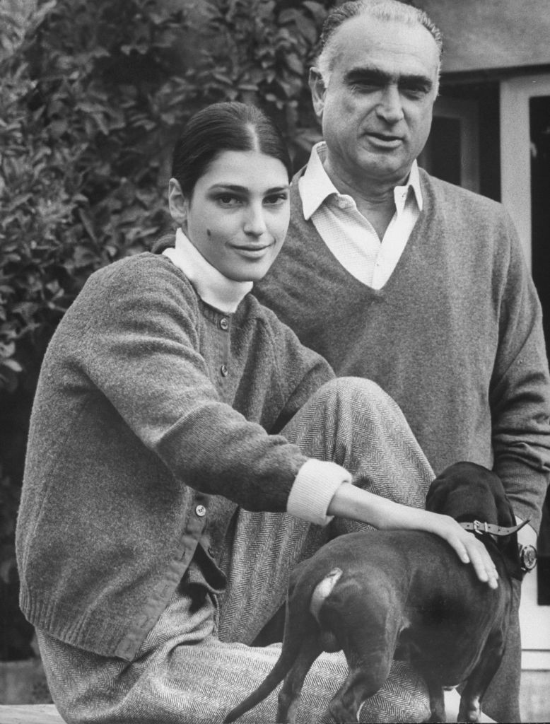 Benedetta Barzini com seu pai, Luigi Barzini (Foto: Getty Images)