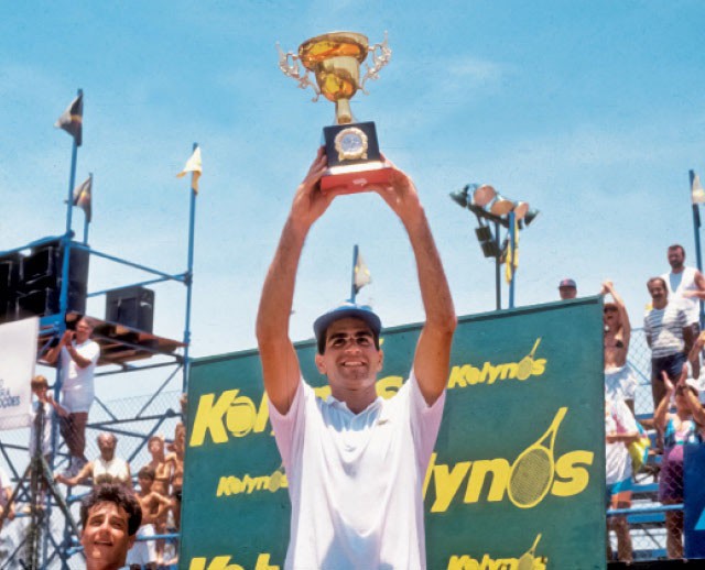 Luiz Mattar, vencedor do Torneio Aberto de Tênis do Rio de Janeiro, em 1990 (Foto: Eurico Dantas/Agência O Globo )