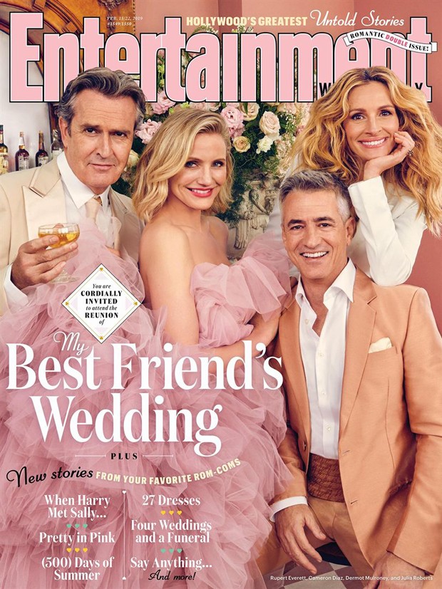 A capa da revista Entertainment Weekly com o elenco de O Casamento do Meu Melhor Amigo (Foto: Reprodução/EW)