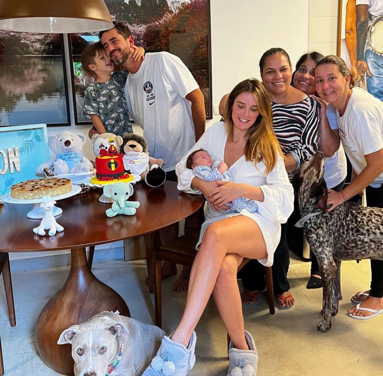 Rafa Brites e família celebram mesversário do pequeno Leon (Foto: instagram/reprodução)