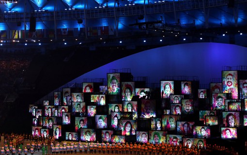 A cerimônia de abertura dos Jogos Olímpicos Rio 2016