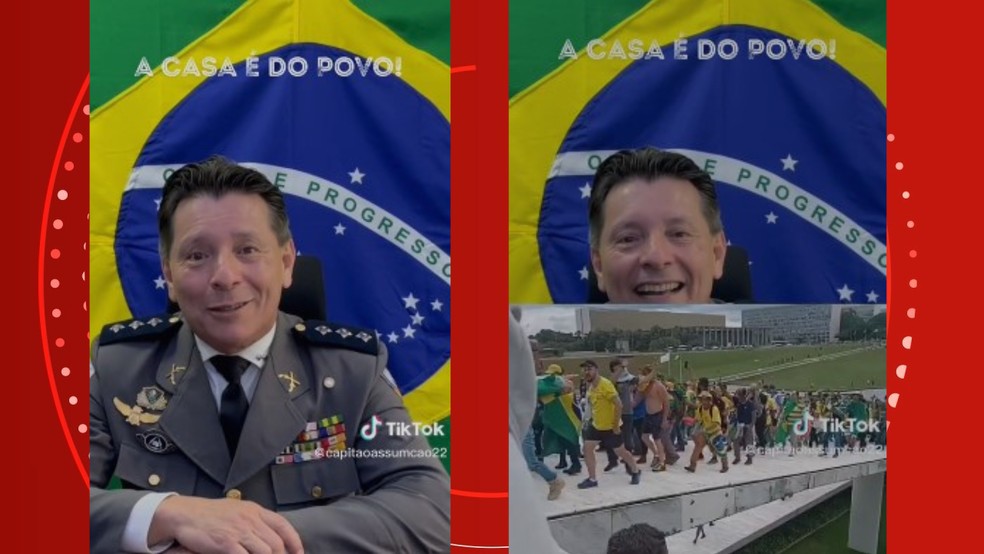 Capitão Assumção (PL) contraria decisão e posta vídeo a favor de atentado em Brasília — Foto: Reprodução | Redes Sociais