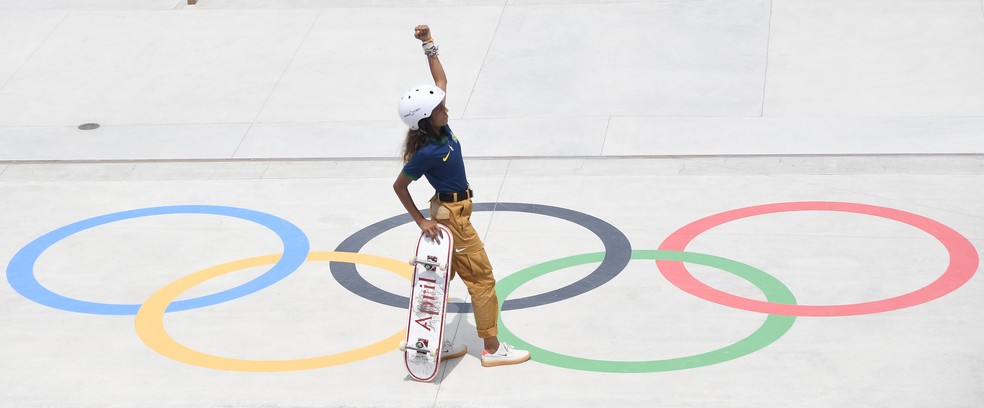 Rayssa Leal; fadinha; skate street; olimp&iacute;adas de t&oacute;quio 2020 &mdash; Foto: REUTERS/Toby Melville