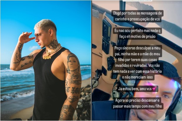 Filipe Ret pede desculpas após ser autuado por porte de drogas (Foto: Instagram)