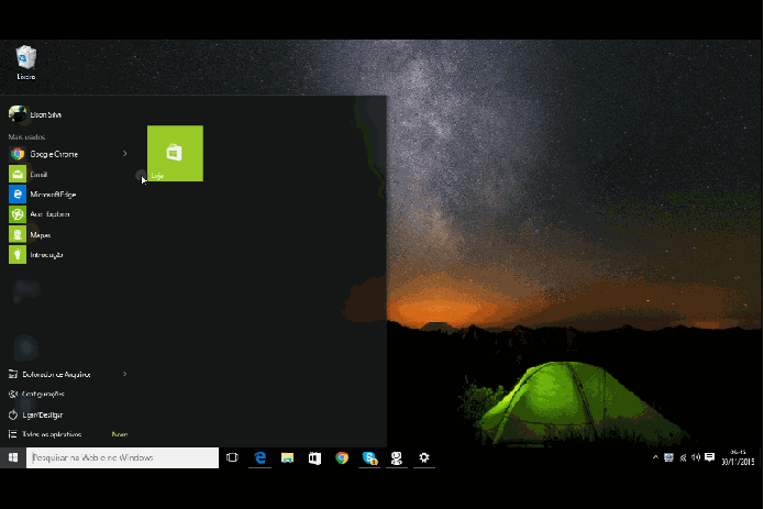 Windows 10 pode ter todo os blocos dinâmicos removidos para ficar com aparência limpa (Foto: Reprodução/Elson de Souza)