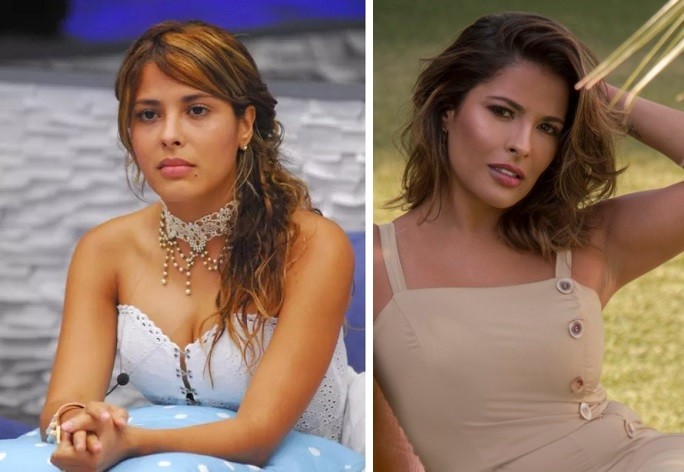 Antes e depois: Gyselle Soares (Foto: TV Globo e Léo Jordan)