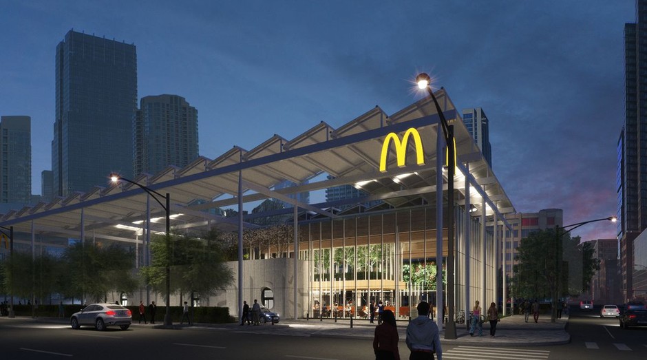 Nova unidade do McDonald's em Chicago (Foto: Divulgação)