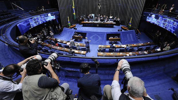 Senado durante votação do 2º turno da PEC do Teto (Foto:  Edilson Rodrigues/Agência Senado )
