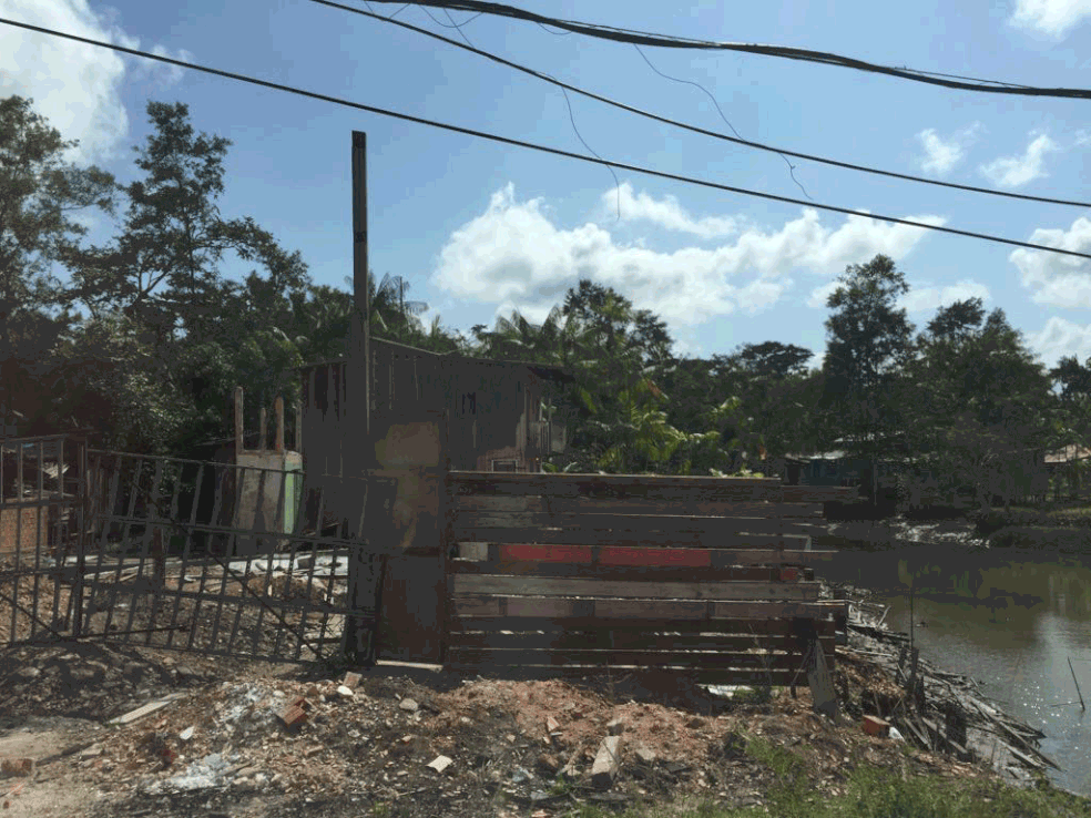 Favela onde suspeito foi preso, em Belém, no Pará — Foto: Polícia Civil do DF