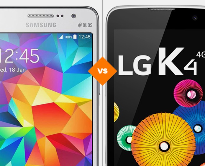 Galaxy Gran Prime ou LG K4: celulares baratos se enfrentam em comparativo (Foto: Arte/TechTudo)