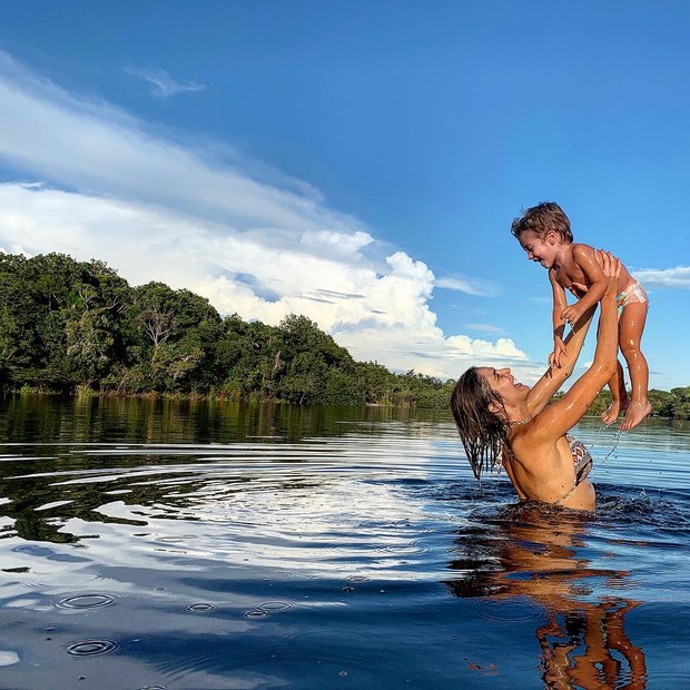 Viagem de Rafa Brites, Felipe Andreoli e Rocco Ã  AmazÃ´nia (Foto: ReproduÃ§Ã£o/Instagram)