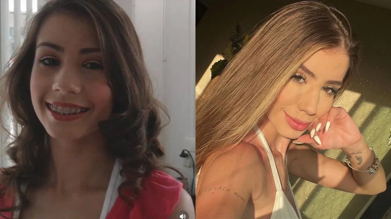 Maria Lina antes e depois (Foto: Reprodução)