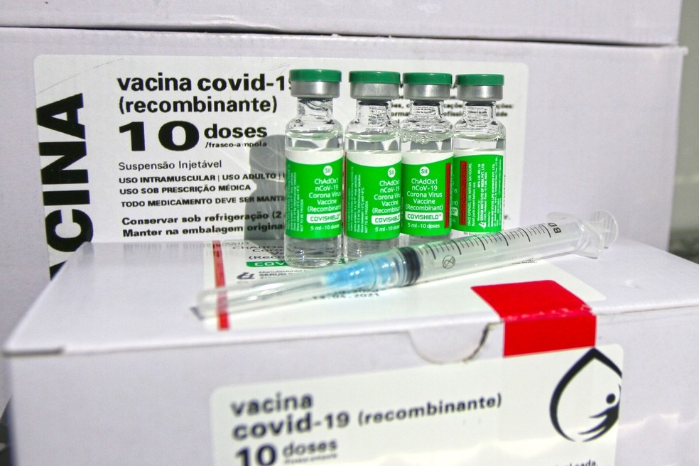 Doses da vacina da Oxford entregues em Rio Preto  — Foto: Divulgação/Moisés Junior