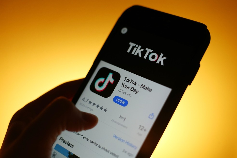 TikTok é processado nos EUA por morte de menina de 10 anos que participou de desafio Bloomberg — Foto: Bloomberg